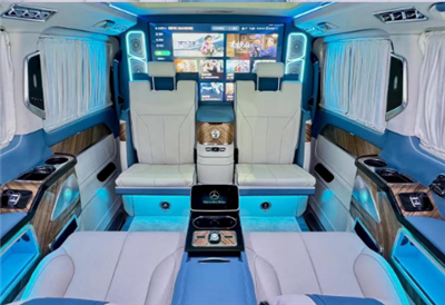 4+2 Fully Partitioned Mercedes-Benz First-class Cabin, Mobile Private Theate